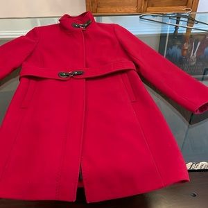 🔥🔥🔥Women’s Red Via Spiga wool blend coat.